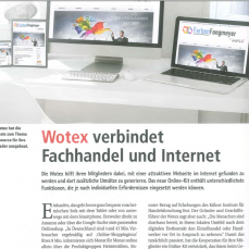 Bild Pressebericht BTH über Wotex Onlinekit