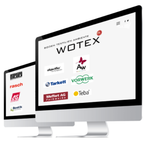Bild WOTEX Einkaufsverband Industriepartner Logos auf Imac