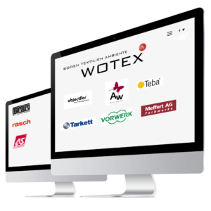 Bild Imac mit Wotex Industriepartner Logos